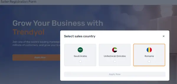 inregistrare trendyol romania